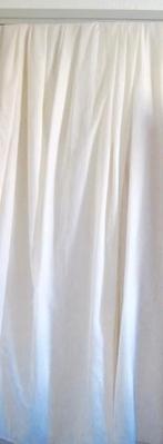 2 GROTE VITRAGES WIT/ROOMWIT ,, 200 cm of meer, Ophalen of Verzenden, Zo goed als nieuw, VITRAGE