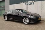 Tesla Model S 75D Base 333pk -PANO-NAVI-ECC-PDC-CAM-, Auto's, Tesla, 0 cilinders, Leder en Stof, Zwart, Origineel Nederlands