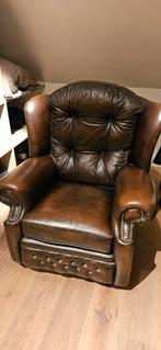 Springvale Chesterfield Fauteuil - Bruin, Huis en Inrichting, Fauteuils, Ophalen, Gebruikt, Chesterfield, 75 tot 100 cm