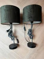 Tafellampjes met aap, Huis en Inrichting, Lampen | Tafellampen, Ophalen, Zo goed als nieuw, Minder dan 50 cm