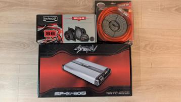 Auto Audio Set: Versterker, Speakers & Bedrading beschikbaar voor biedingen