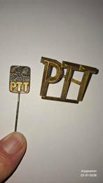 PTT pet embleem post  / Pin ptt telefoon geel, Ophalen of Verzenden, Nieuw