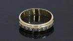 10 diamanten 14k bicolor unisex ring goud trouw vriendschap, Voordeelsieraden, 19 tot 20, Ophalen of Verzenden, Zo goed als nieuw