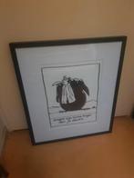 Leuk schilderij met tekst, Gebruikt, 50 tot 75 cm, Ophalen of Verzenden, Schilderij