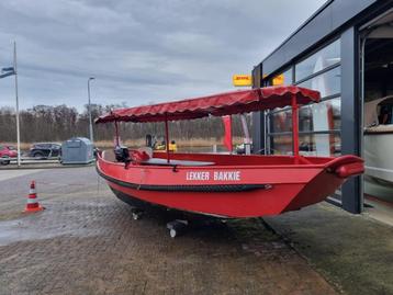 Stalen Sloepje & 15 pk Tohatsu Injectie. Proefvaart beschikbaar voor biedingen