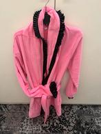 Badjas kort roze/zwart maat L/XL, Kleding | Dames, Huispakken, Ophalen of Verzenden, Zo goed als nieuw, Maat 46/48 (XL) of groter
