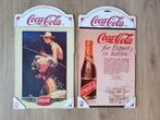 Coca Cola - set reclame platen, Ophalen of Verzenden, Zo goed als nieuw, Reclamebord