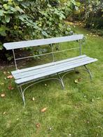 ANTIEKE BANK TUINBANK FRANS HOUT IJZER TERRAS TUIN, Ophalen, Gebruikt, Hout