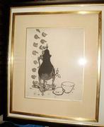 Jan Wiegers - Kraantjekan/Koffiepot, Antiek en Kunst, Kunst | Litho's en Zeefdrukken, Ophalen