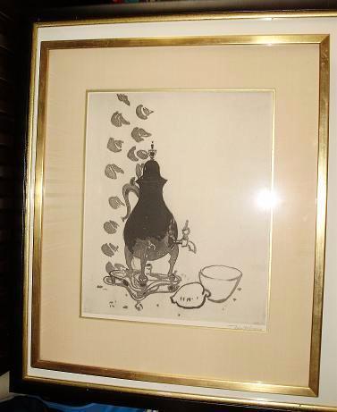 Jan Wiegers - Kraantjekan/Koffiepot, Antiek en Kunst, Kunst | Litho's en Zeefdrukken, Ophalen