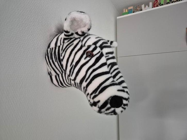 Dierenhoofd Zebra, Olifant of Giraffe, Kinderen en Baby's, Kinderkamer | Inrichting en Decoratie, Zo goed als nieuw, Wanddecoratie