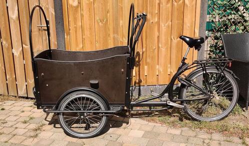 Troy Bakfiets met Regenkap -, Fietsen en Brommers, Fietsen | Bakfietsen, Gebruikt, Goederen, Huif, Ophalen