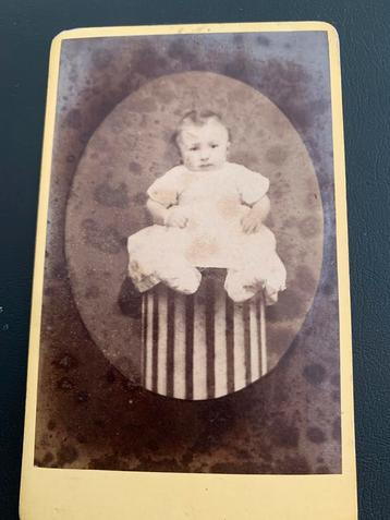 cdv carte de visite Deventer Wed J van Koningsveld naam 1878 beschikbaar voor biedingen