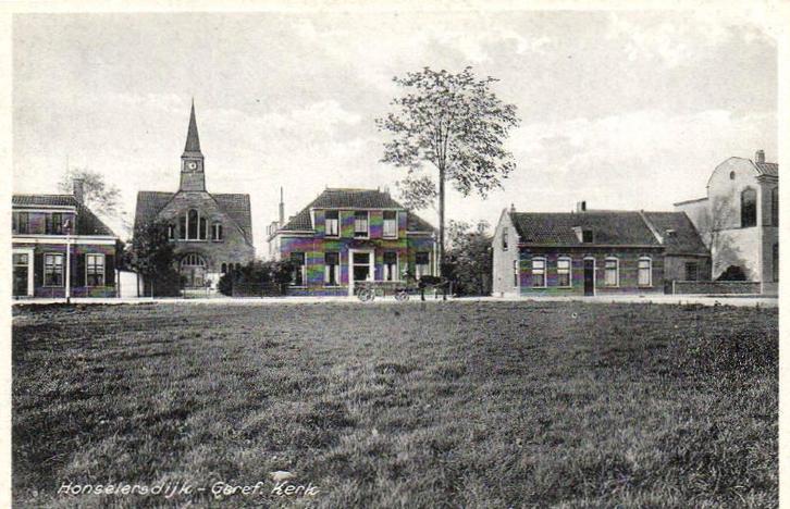 Honselersdijk - Geref. Kerk - ongelopen, Verzamelen, Ansichtkaarten | Nederland, Ongelopen, Zuid-Holland, Voor 1920, Ophalen of Verzenden