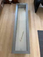 Vitrine hangkast van Ikea. Metallic grijs., Ophalen, Gebruikt, 50 tot 100 cm, Glas