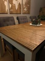 6 landelijke eetkamerstoelen, Huis en Inrichting, Stoelen, Ophalen, Gebruikt, Landelijk, Stof