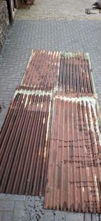 Oude Vintage  Metalen Golfplaten Ijzeren Golfplaten, Doe-het-zelf en Verbouw, Ophalen, Gebruikt, Overige kleuren, 15 m² of meer