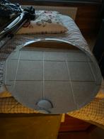 Mooie ronde spiegel 60 cm doorsnee met facetrand MOET WEG, Ophalen, Gebruikt, Rond, Minder dan 100 cm