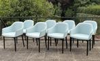 8x Vitra Softshell design stoelen in zeer goede staat., Huis en Inrichting, Stoelen, Ophalen, Stof, Blauw, Design