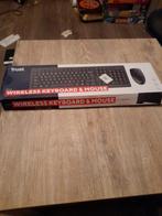 Trust Draadloos Toetsenbord & Muis Set, Computers en Software, Toetsenborden, Nieuw, Ophalen of Verzenden, Draadloos, Trust