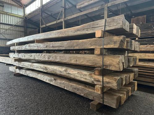 Oude eiken balken aangeboden, Doe-het-zelf en Verbouw, Hout en Planken, Gebruikt, Balk, Eiken, 300 cm of meer, 50 mm of meer, Ophalen