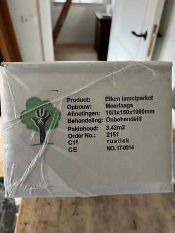 Eiken Lamelparket - 6,6 m2 beschikbaar voor biedingen
