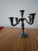 tin loek  kandelaar met merk 5 armen, Antiek en Kunst, Ophalen of Verzenden