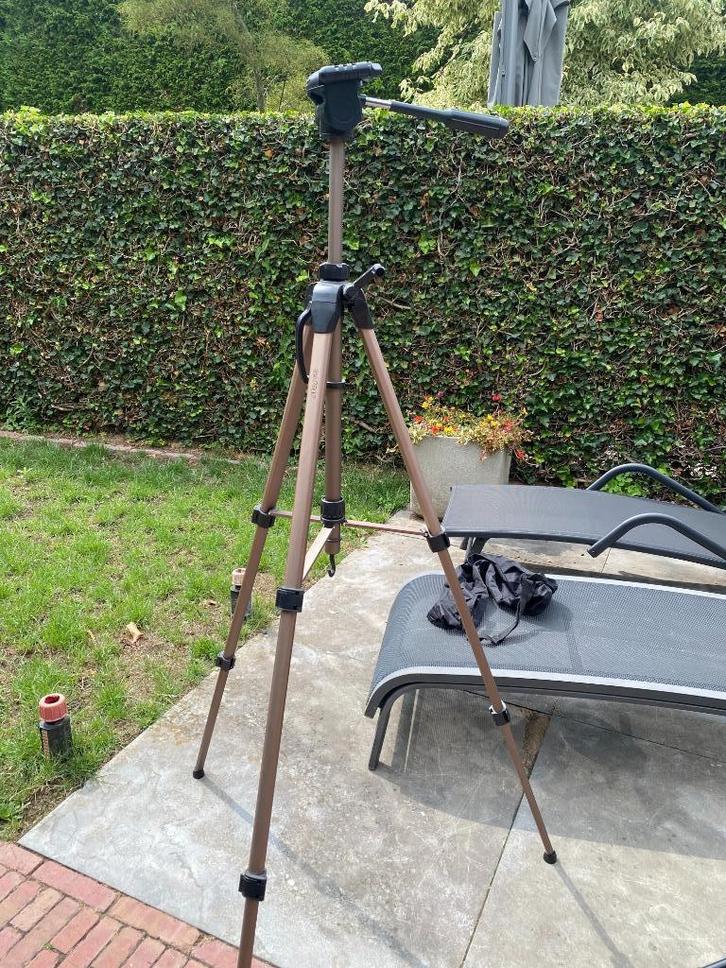 Hama camerastatief inclusief tas, Audio, Tv en Foto, Fotografie | Statieven en Balhoofden, Nieuw, Driepoot, 150 tot 175 cm, Met balhoofd