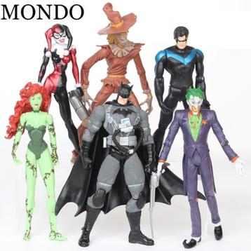 6 Batman Joker poppetjes figuurtjes harley quinn poison ivy beschikbaar voor biedingen