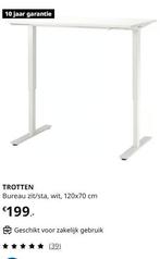 Ikea Trotten bureau & Markus bureaustoel ( Nieuw staat ), Huis en Inrichting, Bureaus, Ophalen, In hoogte verstelbaar, Nieuw, Bureau