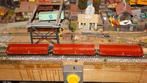 3 Hoge open goederenwagens adv 14 Fleischmann, Hobby en Vrije tijd, Modeltreinen | H0, Gebruikt, Gelijkstroom, Fleischmann, Wagon