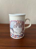 Vintage katten poezen mok Dovedale England patchwork quilt, Ophalen of Verzenden, Zo goed als nieuw, Overige stijlen, Kop(pen) en/of Schotel(s)