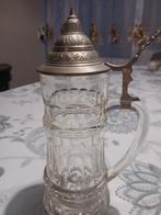 Antieke bekker met tin deksel, Ophalen of Verzenden