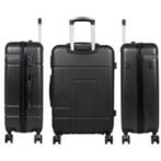 Monopol Kofferset 3-delig hardshell trolley Geneva zwart, Hard kunststof, 45 tot 55 cm, Nieuw, 70 cm of meer
