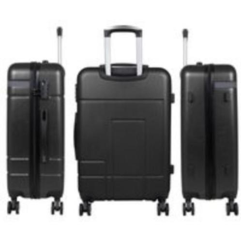 Monopol Kofferset 3-delig hardshell trolley Geneva zwart, Sieraden, Tassen en Uiterlijk, Koffers, Nieuw, Hard kunststof, 70 cm of meer