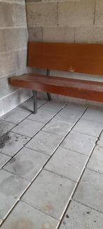 Houten Kerkbank met metalen poten, Ophalen, Gebruikt, Hout