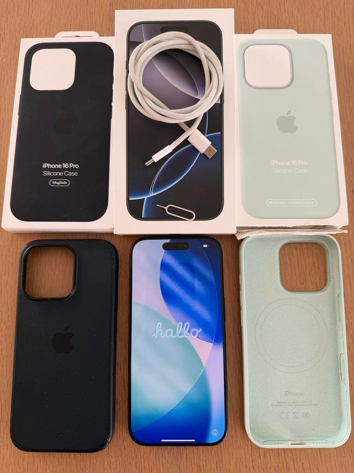 iPhone 16 Pro Zwart 256GB - Zo goed als nieuw!, Telecommunicatie, Mobiele telefoons | Apple iPhone, Zo goed als nieuw, 256 GB
