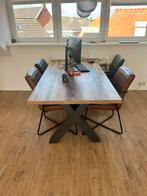 Tafel inclusief stoelen, Huis en Inrichting, Ophalen, Gebruikt, 50 tot 100 cm, 150 tot 200 cm