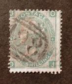 ENGELAND - Victoria 1865 1 Shilling groen Mi27 plate 4, Postzegels en Munten, Ophalen of Verzenden, Gestempeld