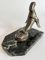 Mooie vintage, art deco boekensteun, Maurice Frecourt, 1920, Antiek en Kunst, Antiek | Koper en Brons, Ophalen of Verzenden, Brons