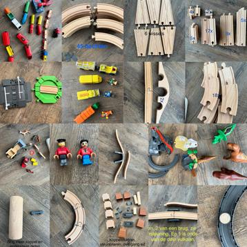 Houtentreinbaan  (IKEA, brio,playtive) vulkaan met “rook” beschikbaar voor biedingen