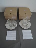 Twee Nespresso espressokopjes met schotels in verpakking, Nieuw, Glas, Kop(pen) en/of Schotel(s), Ophalen of Verzenden