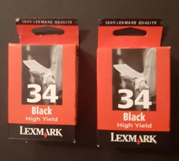Lexmark inktcartridge nr.34 2 stuks