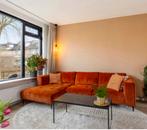 Hoekbank Nizan Trendhopper RIB stof terra, Huis en Inrichting, Ophalen, 250 tot 300 cm, Gebruikt, Hoekbank