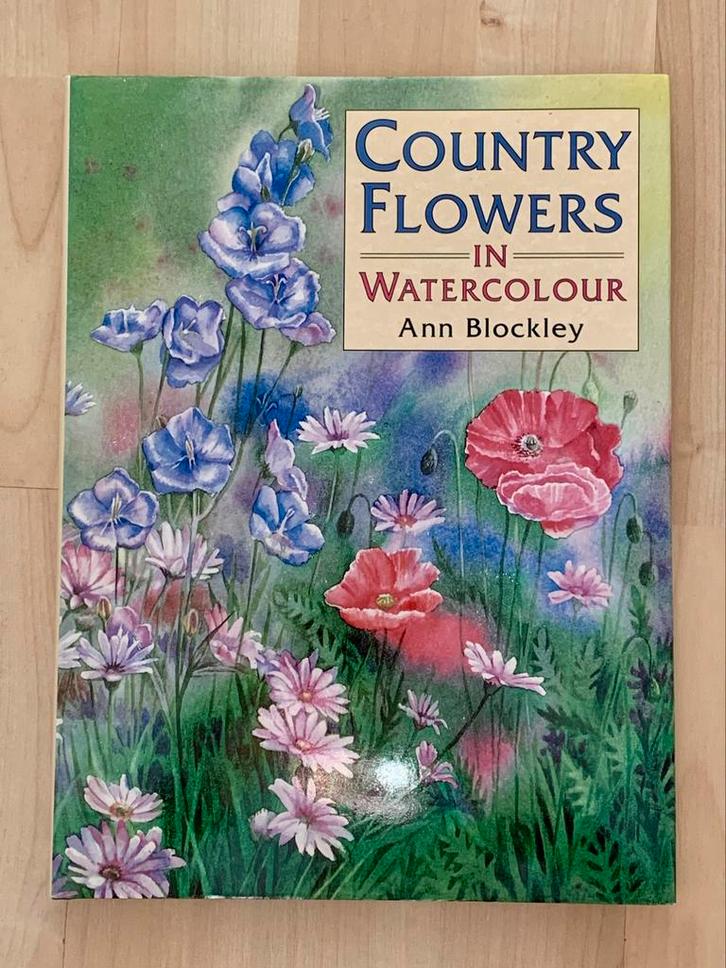 Country flowers in watercolour - Ann Blockley, Hobby en Vrije tijd, Schilderen, Zo goed als nieuw, Waterverf, Ophalen of Verzenden