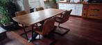 Suar eettafel, boomstamtafel., Huis en Inrichting, Tafels | Eettafels, Ophalen of Verzenden, Rechthoekig, 150 tot 200 cm, 50 tot 100 cm