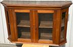 Mooie antieke vitrinekast, massief hout, werkend slot, Ophalen, Eikenhout, 50 tot 100 cm, Minder dan 25 cm