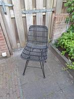 Zwarte stoel met leuk design, Ophalen, Gebruikt