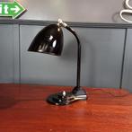 Zwarte antieke Hala bureaulamp model 556, Huis en Inrichting, Lampen | Tafellampen, Ophalen of Verzenden, Gebruikt, Metaal, Minder dan 50 cm