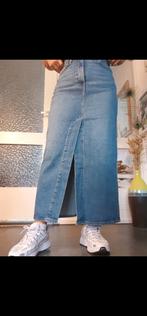 Lange denim rok met split, Blauw, Ophalen of Verzenden, Lee, Maat 34 (XS) of kleiner